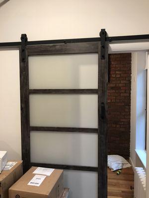 A customer on another site wanted me to install a barn door.