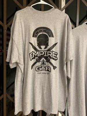 New shirts for Emipre Guns and Ammo (G&A). We also have Hoodies available in all sizes.