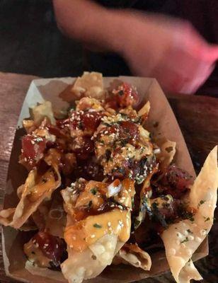 Is tuna poke Nachos.