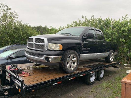 We pick up abandoned vehicles