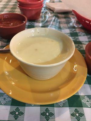 White Queso is just right!!