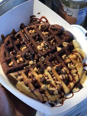 Peanut  butter waffle