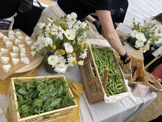 Delicious cheeses and veggies from Goodland Graze