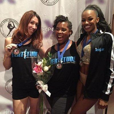 2017 US Nationals Day 1 GOLD medal winners Danielle G., Marnita, and Candace Cane