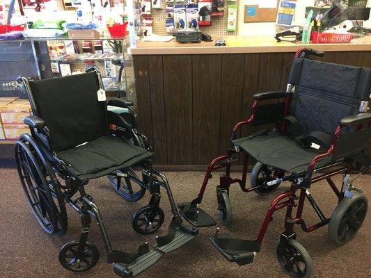 We offer Transport Chairs along with quality manual wheelchairs