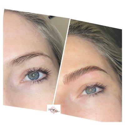 Microbladed brows