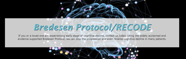 Bredesen ReCode -- the therapy for patients experiencing cognitive decline.