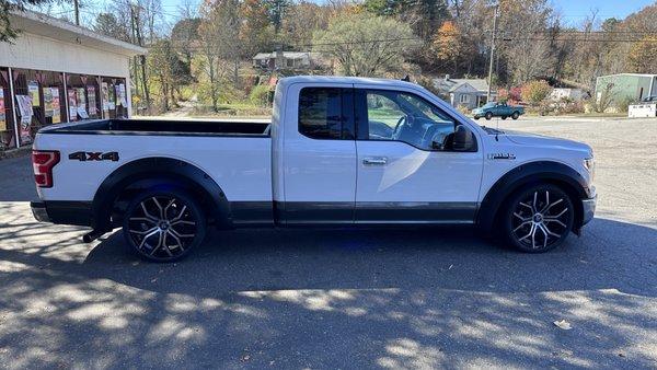 Lowered 2020 F 150 for a veteran- he loves it! freedom to travel was his goal