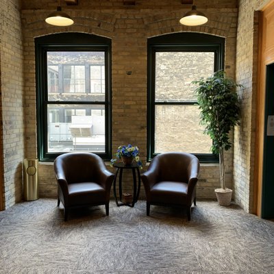 Beautiful loft style office suites with lots of natural lighting