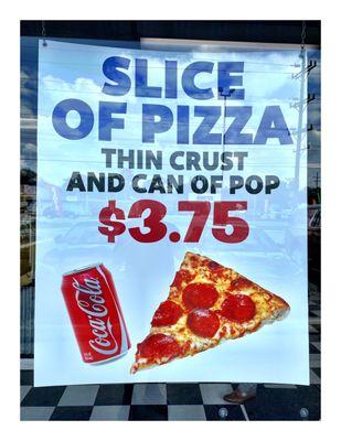 Slice of Pizza  Special @ Cochiaro's Pizza. Elmhurst IL  Pizza  Pasta Ribs Italian Beef Chicken Sandwiches IceCream Shake etc. Cool.