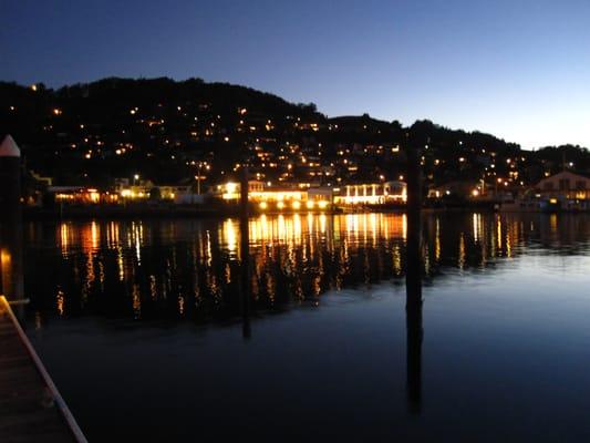 View from the boat as we returned to Sausalito