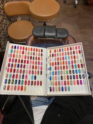 Gel nail polish booklet