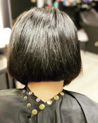 Undercut Stacked Bob