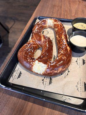 The pretzel, but we already started