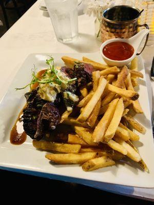 Flank steak with fries