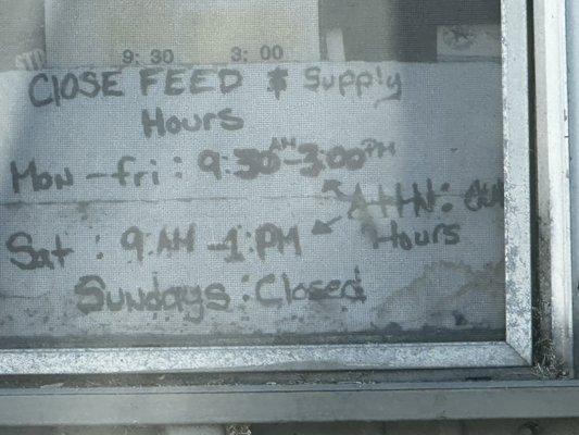 Close Feed & Supply