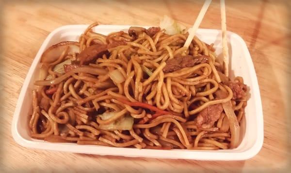 Beef Lo Mein (Large) from "China East"