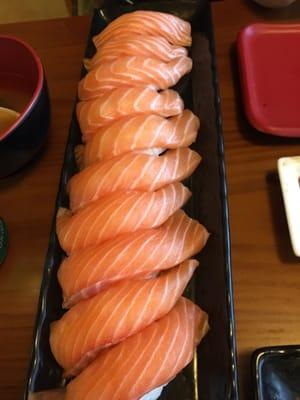 Salmon Nigiri, very fresh