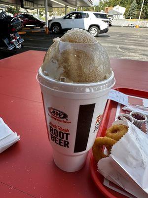 Root beer float