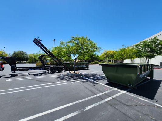 This was 2 roll off dumpsters to help us with our demolition and remodeling project