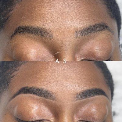 Brow mapping and tint.