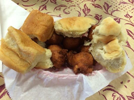 Hush Puppies and Biscuits