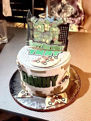 TMNT Chocolate and PB cake