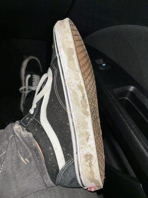 Wat a muddy night messed up my sneaks