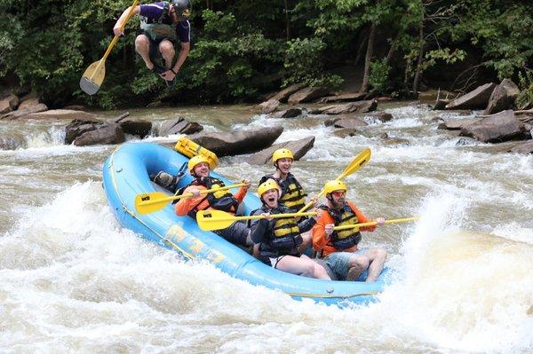 White water rafting tricks!