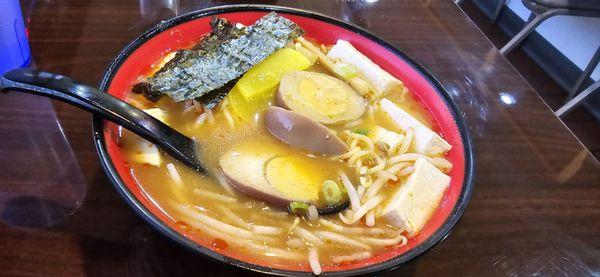 Vegetarian Miso Ramen - spicy style