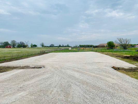 15,000sf parking pad in Celina, TX