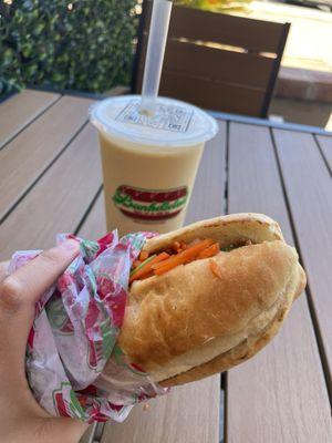 Lemongrass Beef Banh Mi and Mango Snow