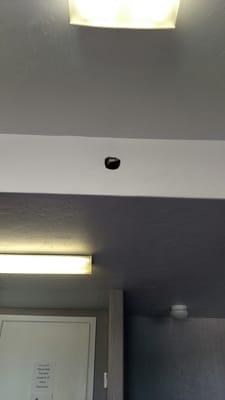 Holes in the walls on the ceiling??? Y is the wall open above my head and open mouth?