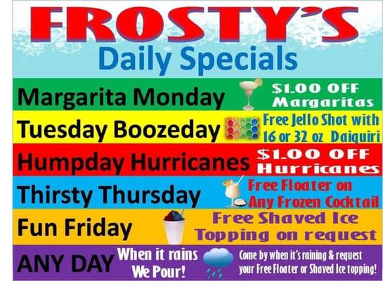 Daily Specials‼