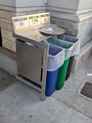 Waste station outside