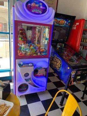 claw machine and pinball machine