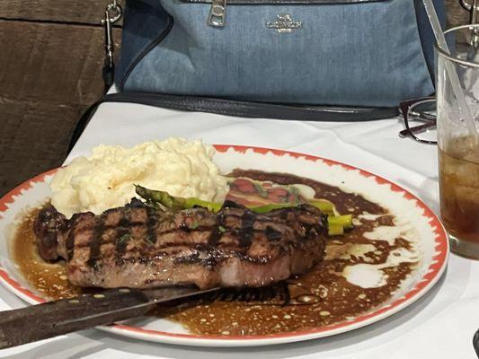 Strip steak and mashed potatoes were a hit.