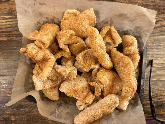 The pork rinds.