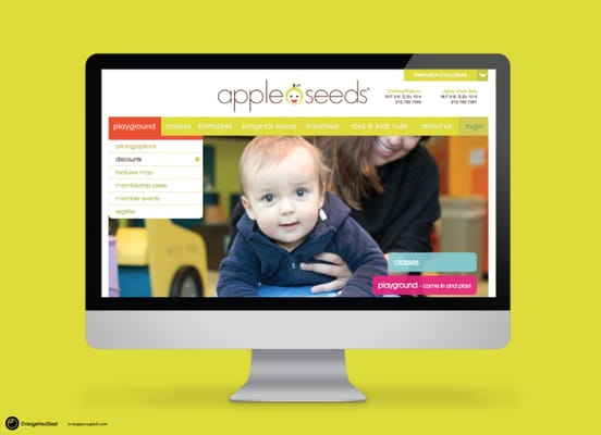 apple seeds branding and website design