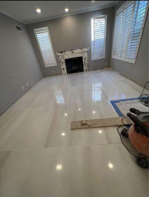 Tile flooring