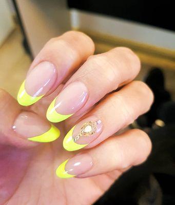 French with neon colors