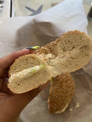 Cream cheese is a little off here