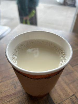 Hot soy milk