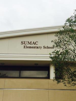 The front of Sumac Elementary School