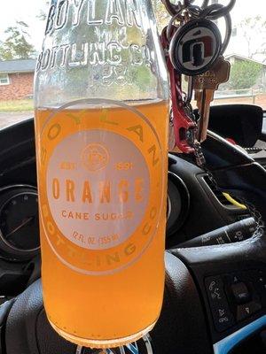 Pure cane sugar orange soda