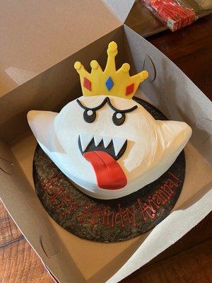 King Boo birthday cake for my daughter!   Thank you so much, the kids loved this cake.  It is so beautiful!