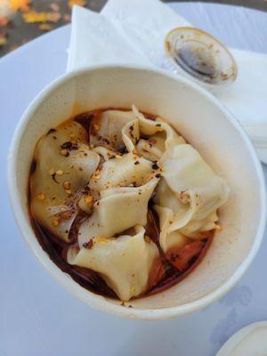 Spicy dumpling bowl at Cute Dumplings