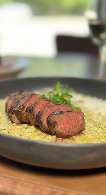 Featured risotto with steak