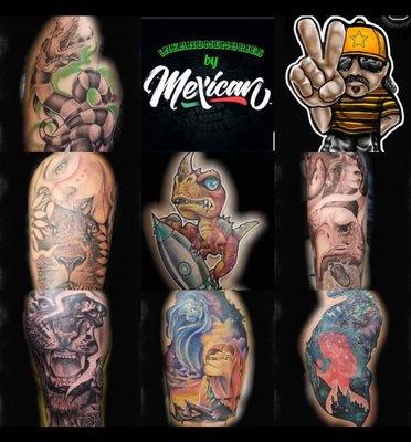 Tattoos done by Mexican