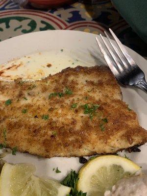 Pecan crusted trout. Very good!